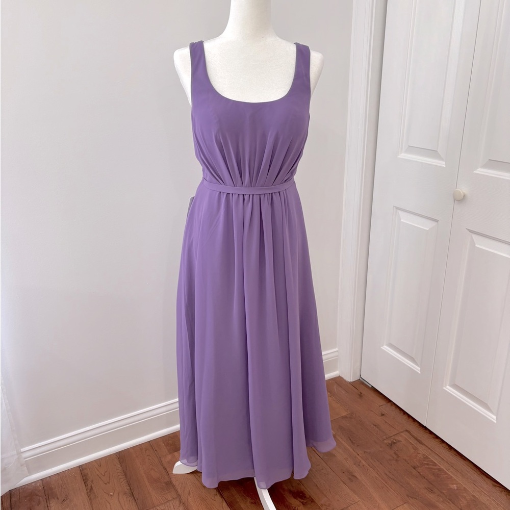 Azazie gown, midi length.